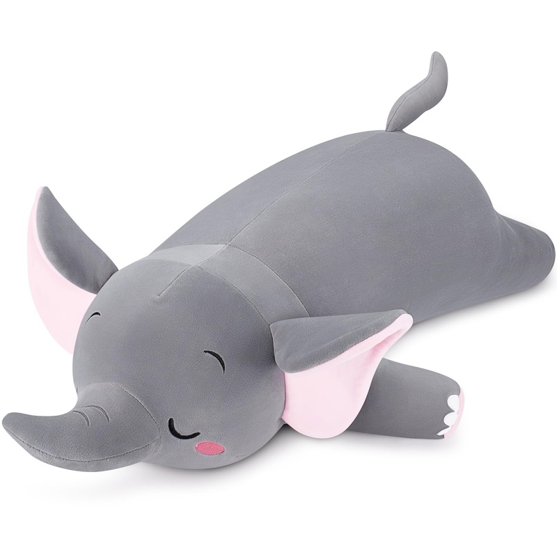 Auspicious Beginning 30'' Elephant Stuffed Animals - Stuff Animal Plush Toy For Kids Girls Boys, Large Elephants Plushie Toys Fo