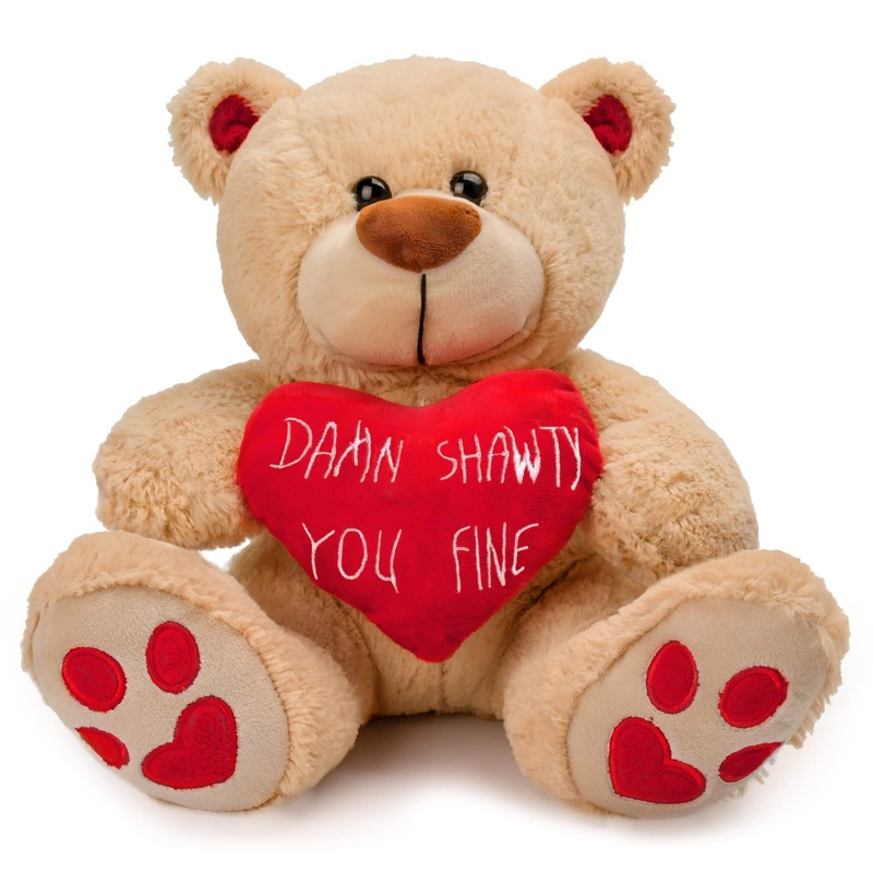 Casetank Valentines Day Gifts Teddy Bear Stuffed Animals Plush Bear & Heart,Birthday Gifts For Her Women Girlfriend Wife Mom Kid