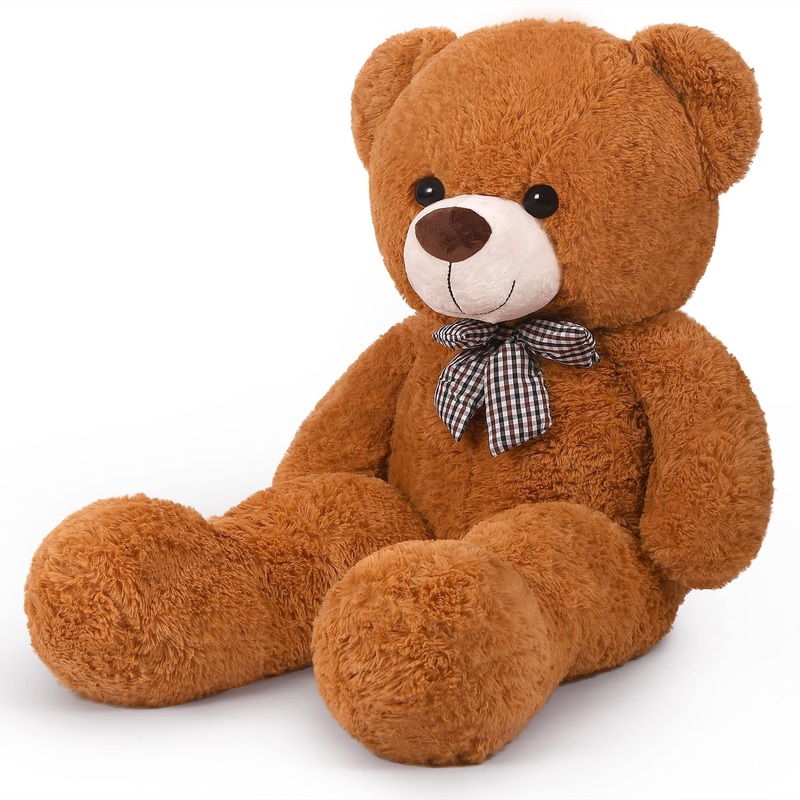 Giant Teddy Bear Stuffed Animals Plush Toy Cute Life Size Big Plush Teddy Bear For Kids Girlfriend, Soft Stuffed Bear Animals Fo