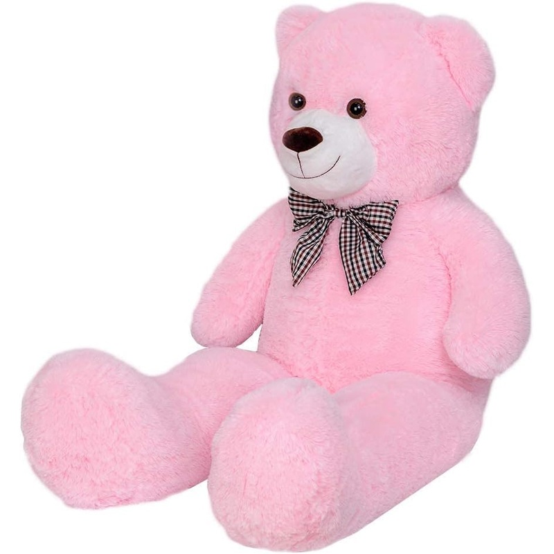 Giant Teddy Bear Stuffed Animals Plush Toy Life Size Big Plush Pink Teddy Bear For Kids Girlfriend, Soft Stuffed Bear Animals Fo