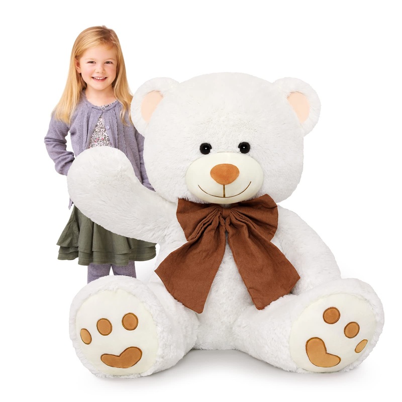 Morismos Teddy Bear Stuffed Animal 39In,Giant Bear Plush For Girlfriend,Big Teddy Bear Toy,Huge Teddy Bear Gift For Boy Girl Val