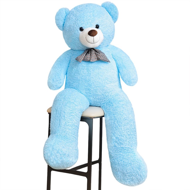 Sausudols Giant Teddy Bear 55 Inches Stuffed Animal Plush Bear For Girls Boys Cuddly Teddy Bear Gift For Valentine'S Day Christm