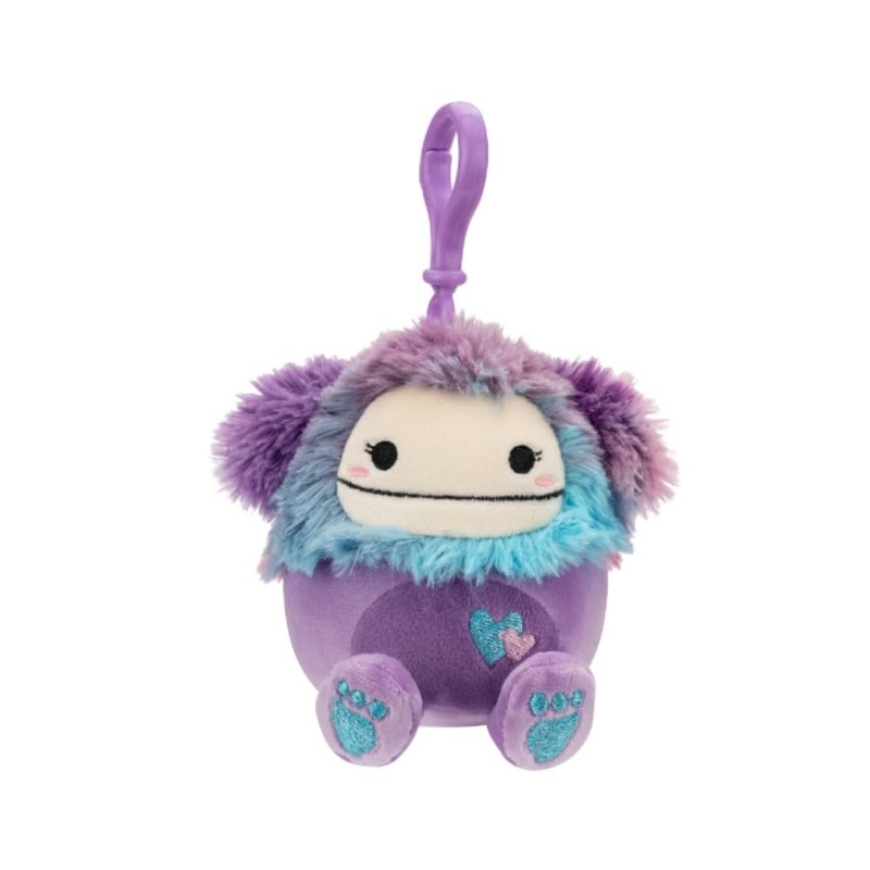 Squishmallows 3'''' Valentines Clip-On Eden The Bigfoot, Small