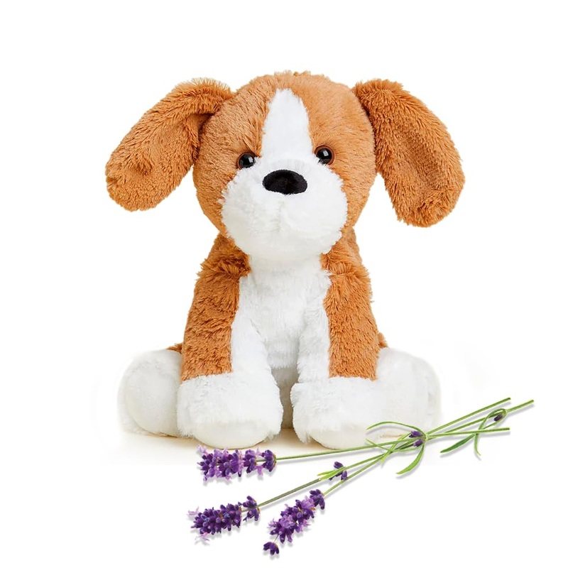 Warmies Microwavable & Weighted Stuffed Animals, Beagle - Heated Stuffed Animal Plushie For Warmth & Comfort - Cute Soft Plush T