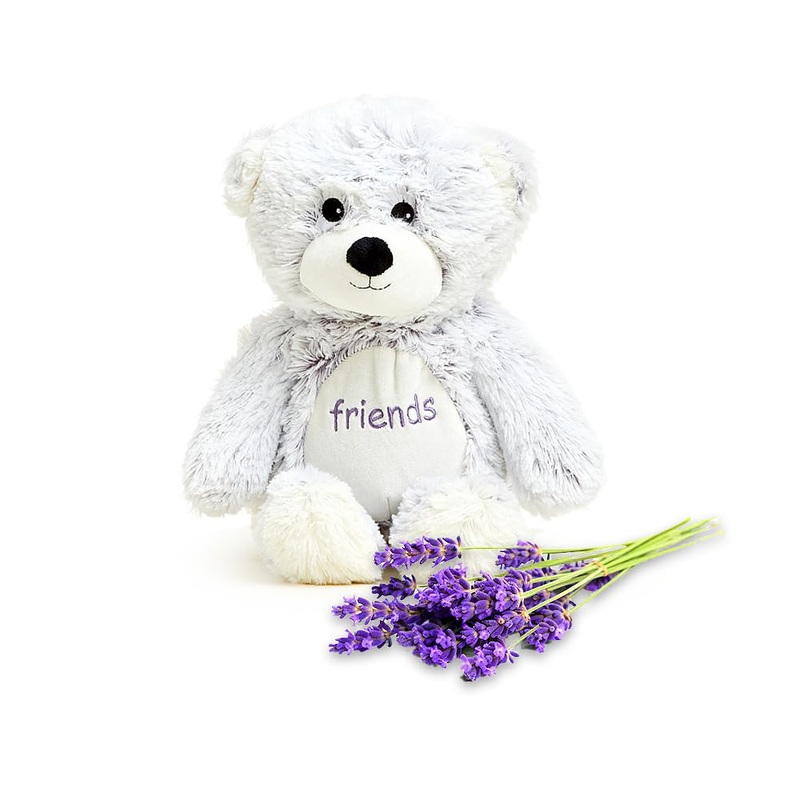 Warmies Microwavable & Weighted Stuffed Animals, Friends Bear - Heated Stuffed Animal Plushie For Warmth & Comfort - Cute Soft P