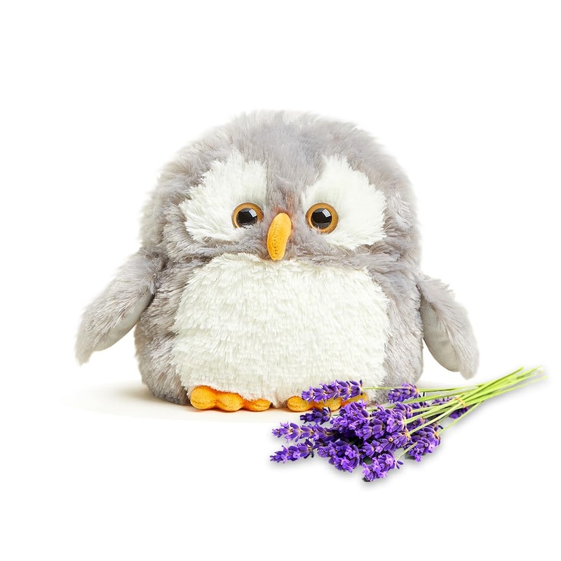 Warmies Owl Microwavable, Hot Or Cold For Cool Relaxation And Warm Relief, Lavender Scented Cozy Plush Animal