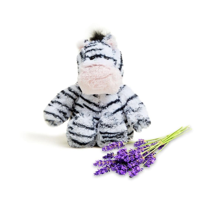 Warmies Zebra Microwavable, Hot Or Cold For Cool Relaxation And Warm Relief, Lavender Scented Cozy Plush Animal