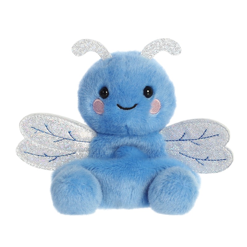 Aurora Adorable Palm Pals Dart Dragonfly Stuffed Animal - Pocket-Sized Play - Collectable Fun - Blue 5 Inches