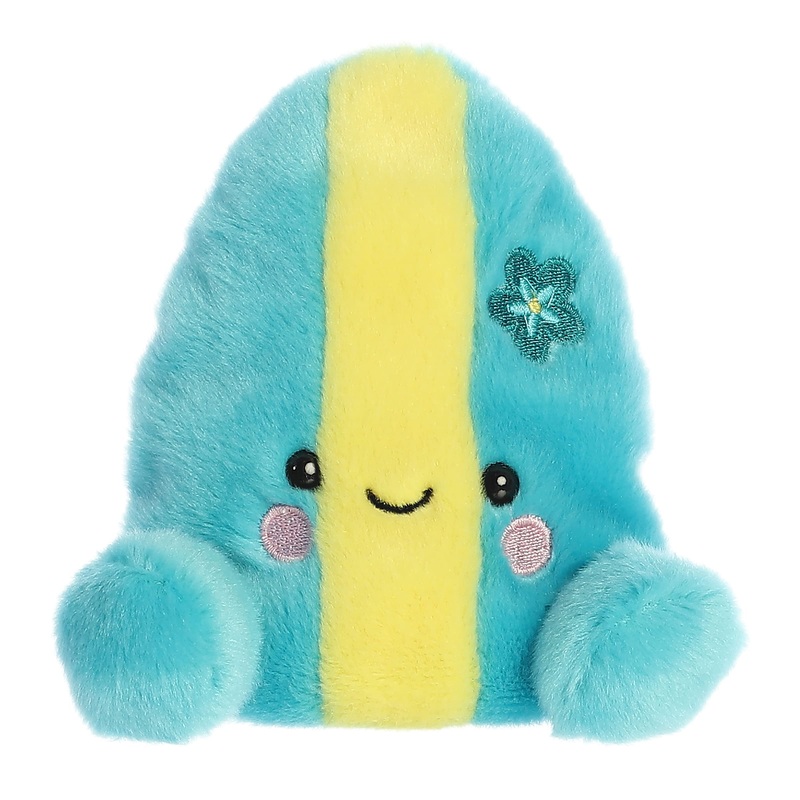 Aurora Adorable Palm Pals Fynn Surfboard Stuffed Animal - Pocket-Sized Play - Collectable Fun - Blue 5 Inches