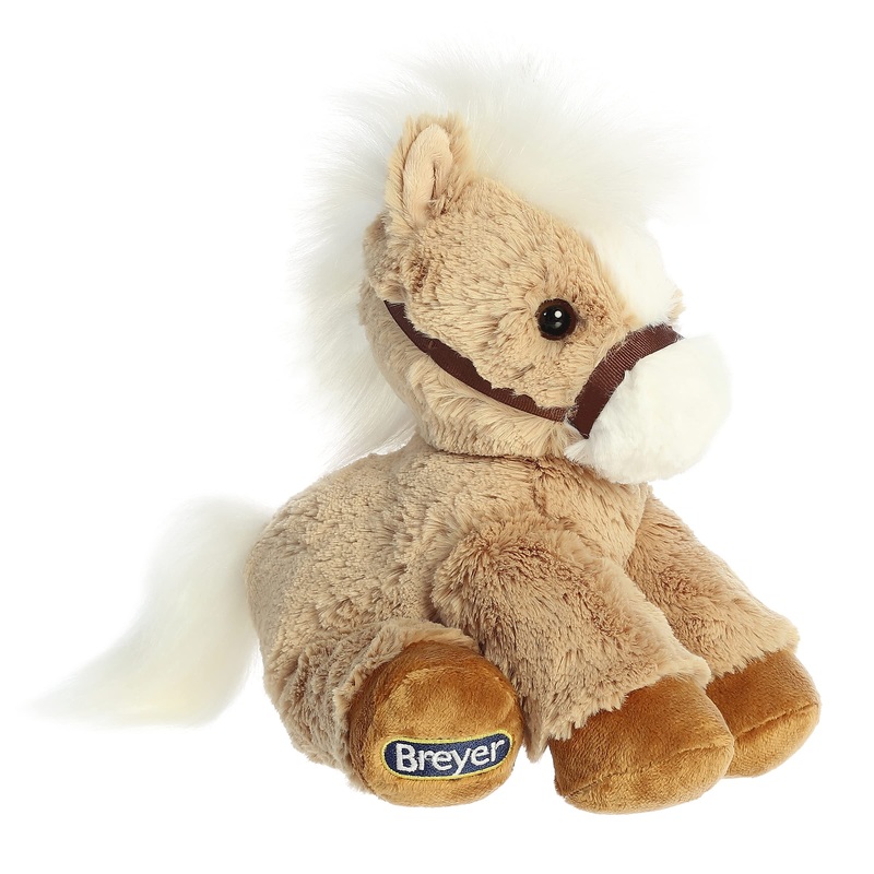 Aurora Exquisite Breyer Bridle Buddies Palomino Stuffed Animal - Realistic Detailing - Imaginative Play - Palomino 11 Inches