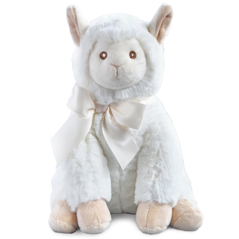 Bearington Baby Alma Plush Llama Stuffed Animal, 12 Inches