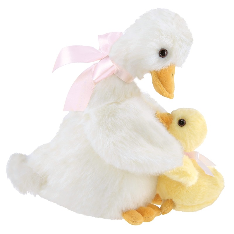 Bearington Downie & Duckie Plush Yellow Duck Stuffed Animal, Adorable, Soft And Cuddly, Great Gift For Kids Of All Ages, Birthda