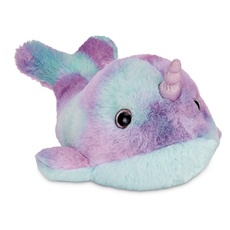 Bearington Rainbow Narwhal: 12    Groovy Plush Toy, Ultra-Soft With Purple, Blue, And Pink Rainbow Colors, Super Cozy With Spark