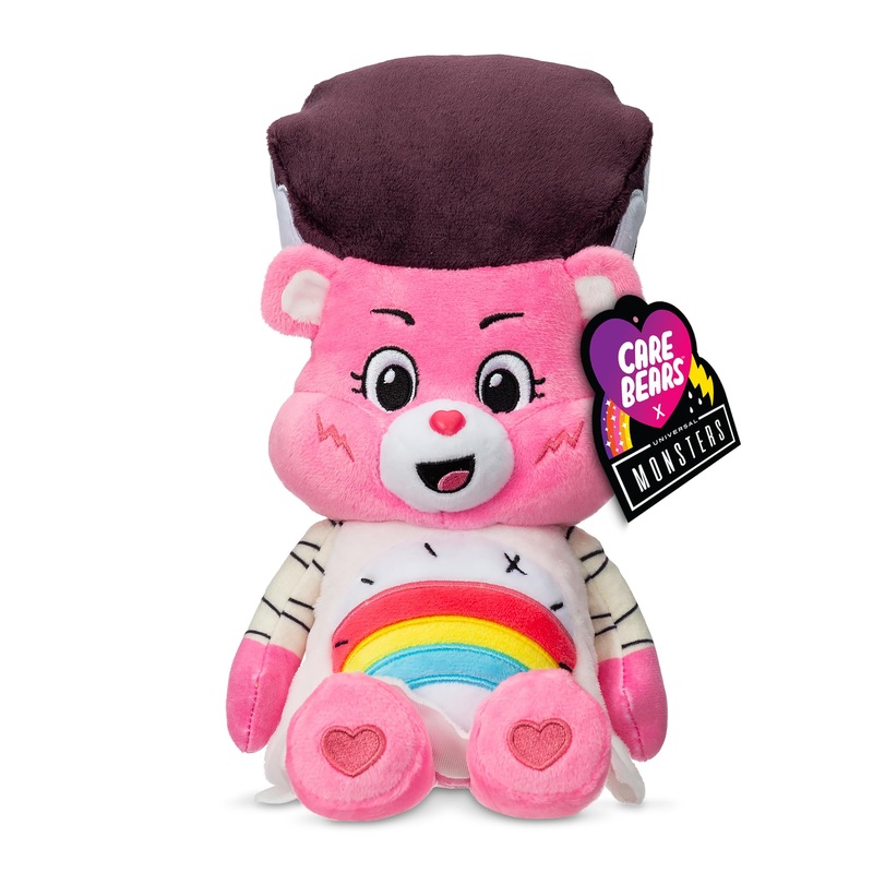 Care Bears Universal Monsters 9'' Fun Size Plush - Cheer Bear As Bride Of Frankenstein - Soft, Huggable Plushie, Stuffed Animal