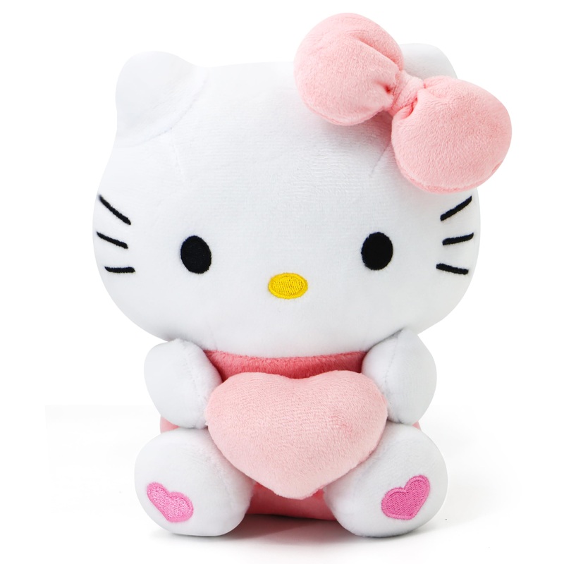Coaqac Kawaii Plush Toy With Love Piloow, Soft Cartoon Plush, Theme Party Favor, Birthday Gift For Girls Boys (Pink B)