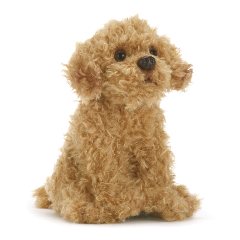 Demdaco Labradoodle 5.5 Inch Children'S Plush Beanbag Stuffed Animal Toy, Light Brown