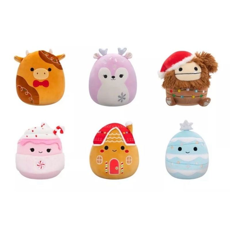 Squishmallows 2024 Christmas Squad 5'' Assortment A Mini Plush Dolls (Set Of 6)