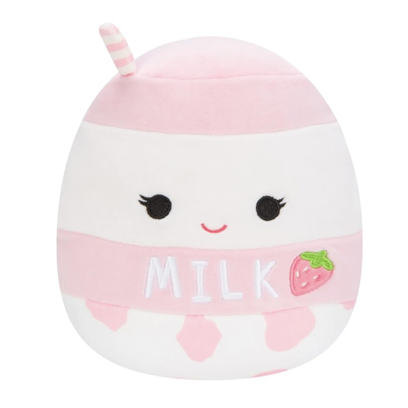 Squishmallows Original Strawberry Milk With Straw Amelie Giant Plush 24''