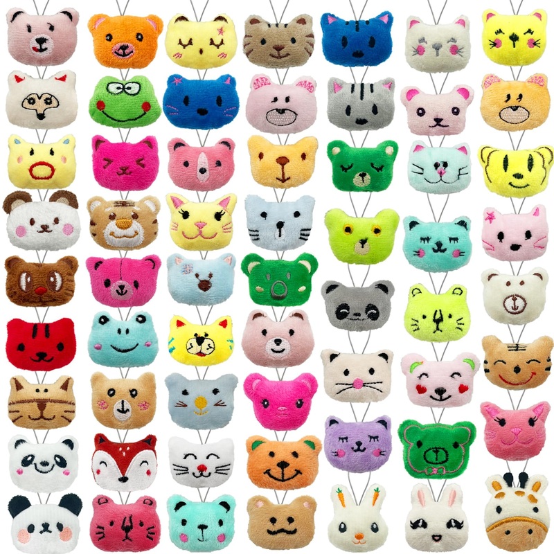 Xipegpa 60 Pcs Mini Animal Plush Toys Set Cute Small Animal Stuffed Toy Keychain For Party Favors Keychain Ornament For Goody Ba