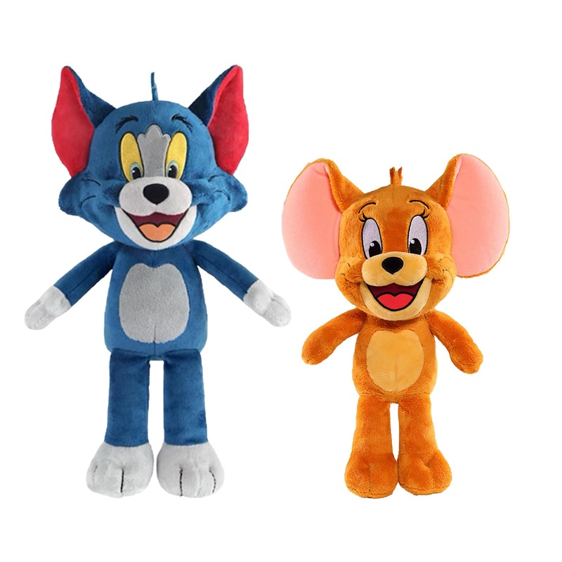 Zgwafdww Cat With Mouse Plush Stuffed Toy Cartoon Movie Cat And Mouse Stuffed Suit Toys Stuffed Animal Birthday Gifts For Girls