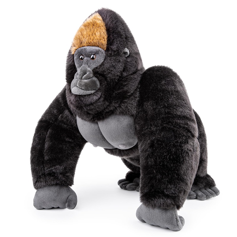 Zhongxin Made Gorilla Plush Toy, Realistic Orangutan Stuffed Animals 15In, Unique Forest Plushie Toys Model Dolls Collection For