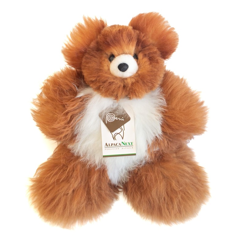 Alpacanext Soft And Cuddly Baby Alpaca Teddy Bear - 12 Inch. Premium Alpaca Stuffed Animal Handmade On Genuine Alpaka Fur. Cute