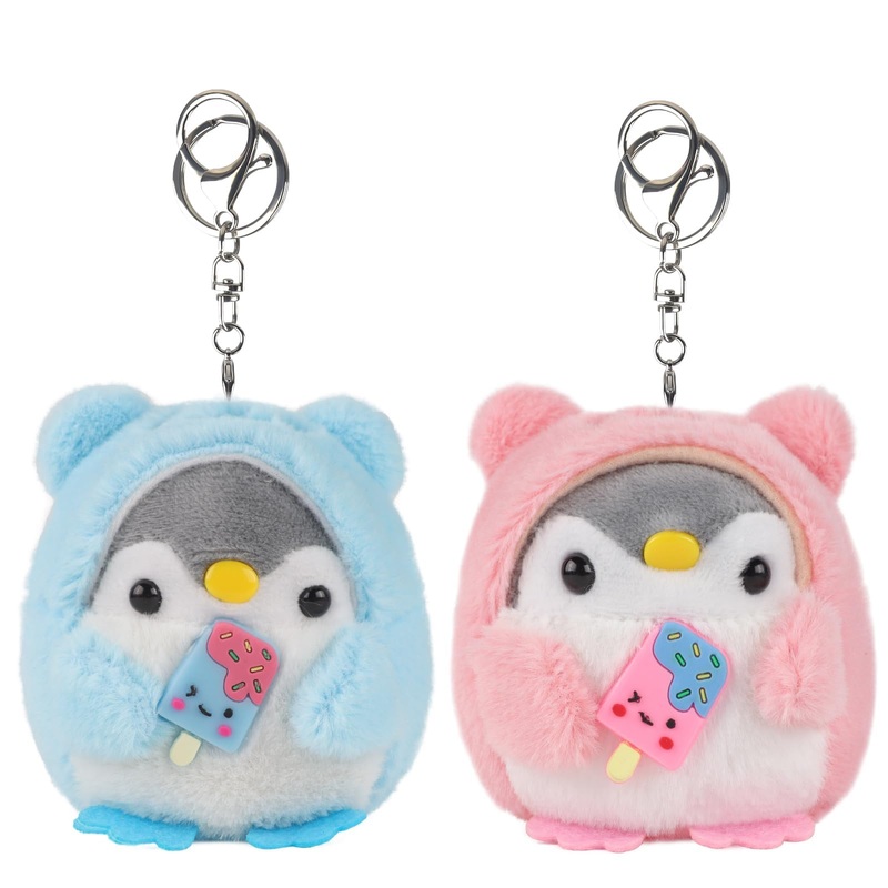 Anboor 2 Pcs Small Stuffed Animals Penguin Plush Toy With Keychain Award Goodie Bag Fillers Penguin Plushies Animal Toy Easter P