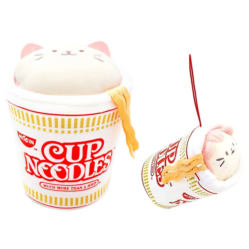 Anirollz Stuffed Animal Plush Toy - Official Nissin Cup Noodle Roll Blanket Outfitz Doll |Soft, Squishy, Warm, Cute, Comfort, Sa