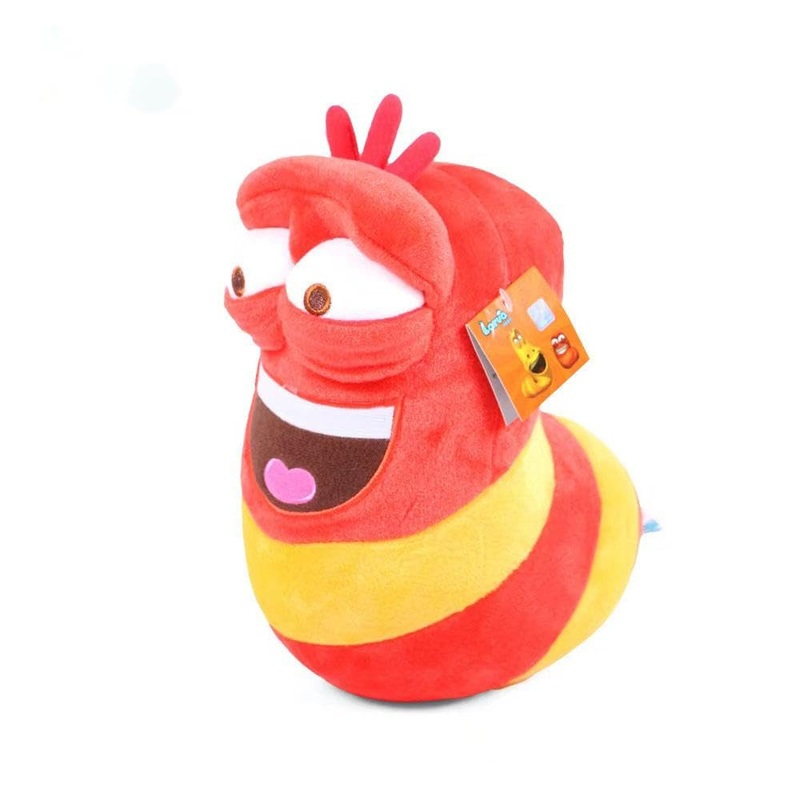 Aodury Larva?Larva Plush?Larva Toy 8''(Red) (Red)