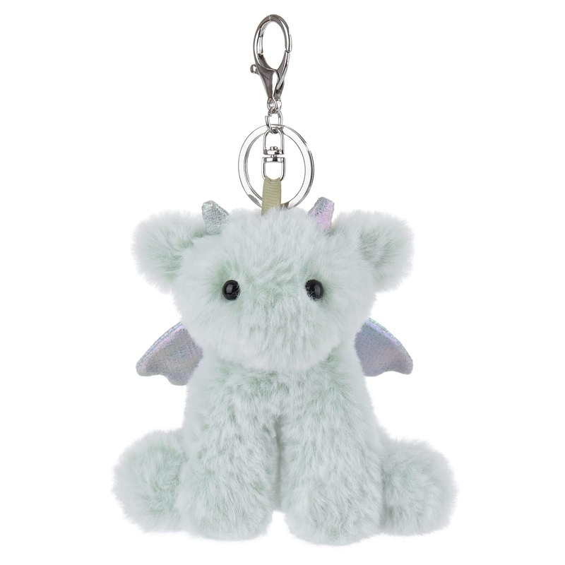 Apricot Lamb Dragon Cute Keychain, Soft Stuffed Plush Keychain Toys For Kids Backpack, Purse, 5 Inches