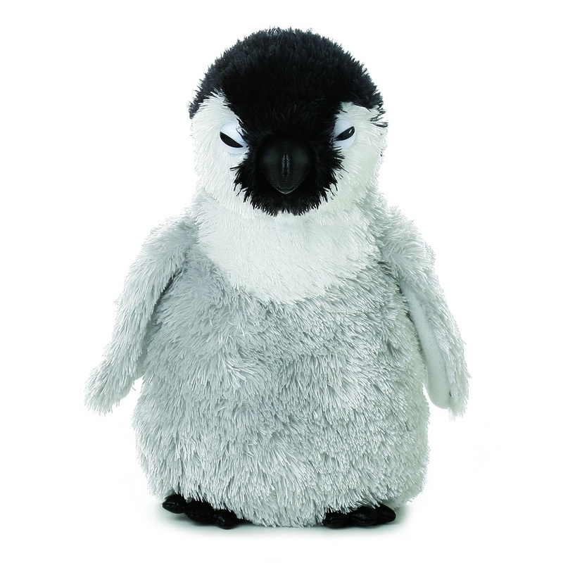 Aurora Adorable Mini Flopsie Baby Emperor Stuffed Animal - Playful Ease - Timeless Companions - Gray 8 Inches