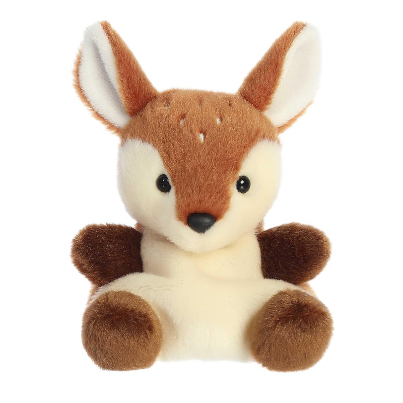 Aurora Adorable Palm Pals Dalia Fawn Stuffed Animal - Pocket-Sized Play - Collectable Fun - Brown 5 Inches