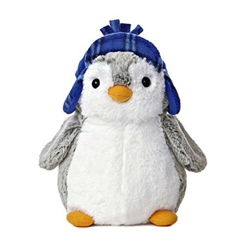 Aurora Pompom 9' Penguin Plush From World (Blue Hat)