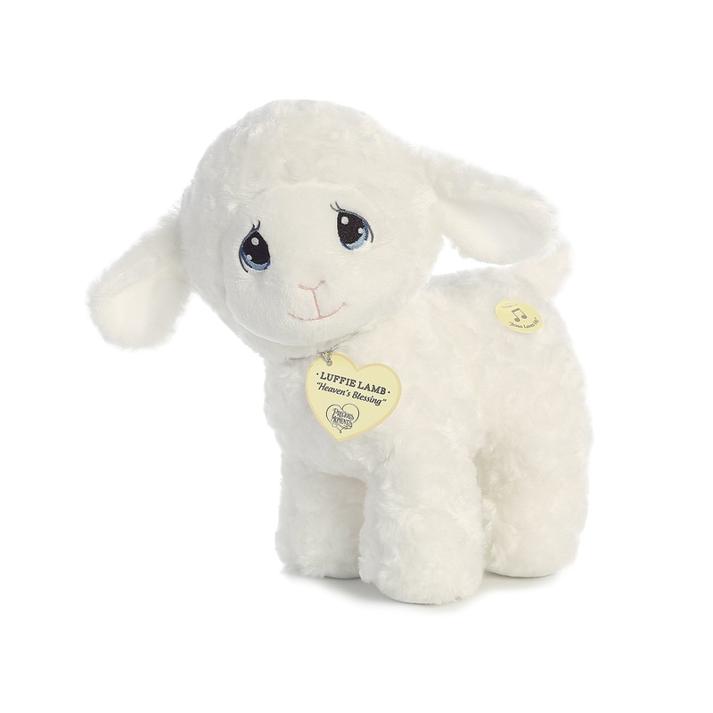 Aurora - Precious Moments - 10'' Luffie Lamb Musical, White
