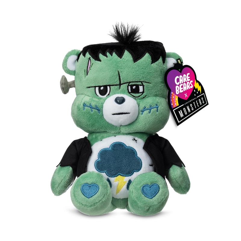 Care Bears Universal Monsters 9'' Fun Size Plush - Grumpy Bear As Frankenstein - Soft, Huggable Plushie, Stuffed Animal For Girl