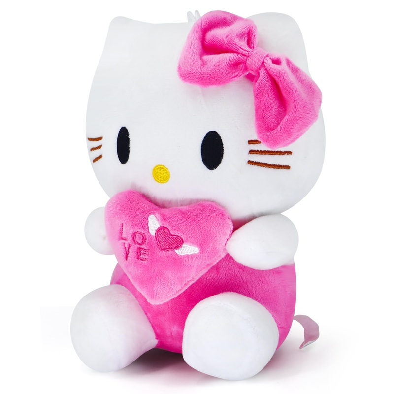 Coaqac Kawaii Plush Toy With Love Piloow, Soft Cartoon Plush, Theme Party Favor, Birthday Gift For Girls Boys (Love -A)
