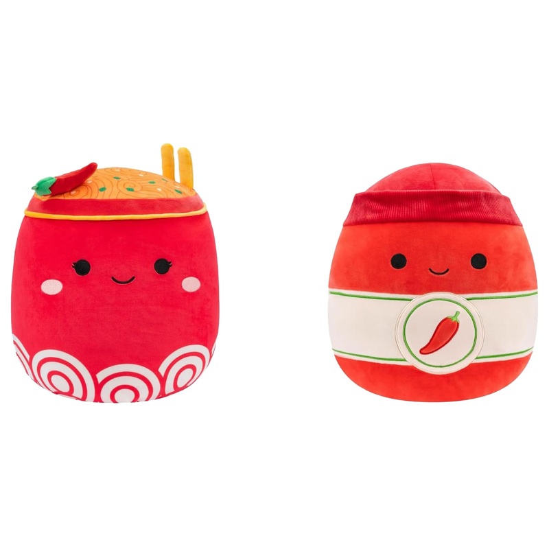 Squishmallows Flipamallows Original 12-Inch Flippable Odion Noodles And Illia Sriracha - Ultrasoft Official Jazwares Plush