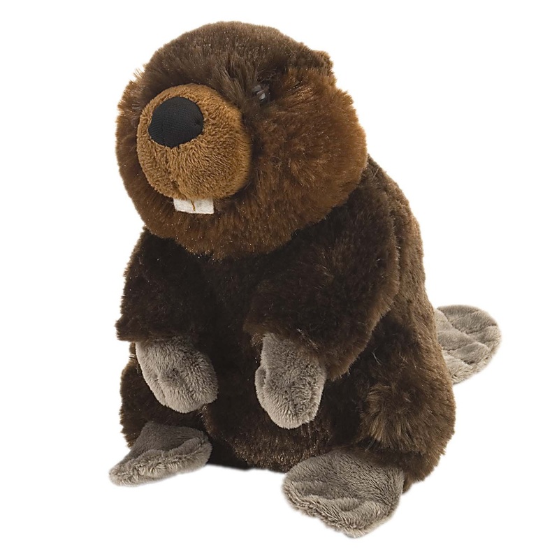 Wild Republic Beaver Plush, Stuffed Animal, Plush Toy, Gifts For Kids, Cuddlekins 8 Inches,Multi