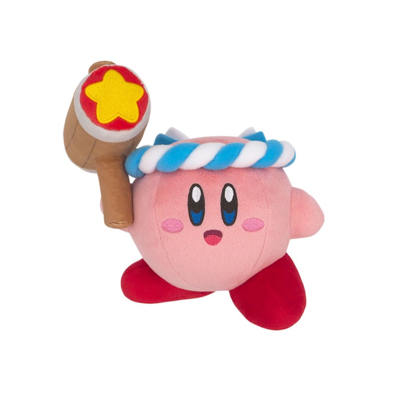 Kirby's Dream Land Sanei-boeki ALL STAR COLLECTION Plush KP62 Hammer Kirby (S Size)