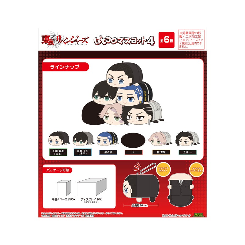 Tokyo Revengers Max Limited TR-45 Potekoro Mascot 4 (1 Random)