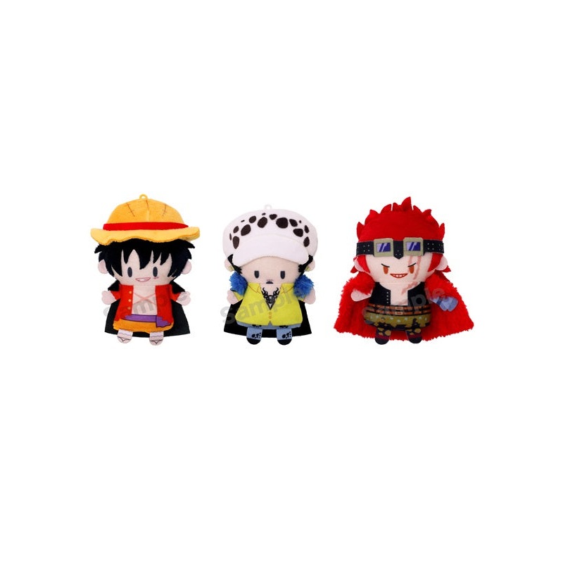 One Piece Movic Finger Mascot Puppela Set Monkey D. Luffy & Trafalgar Law & Eustass Kid (Raid on Onigashima Ver.) (Plush)