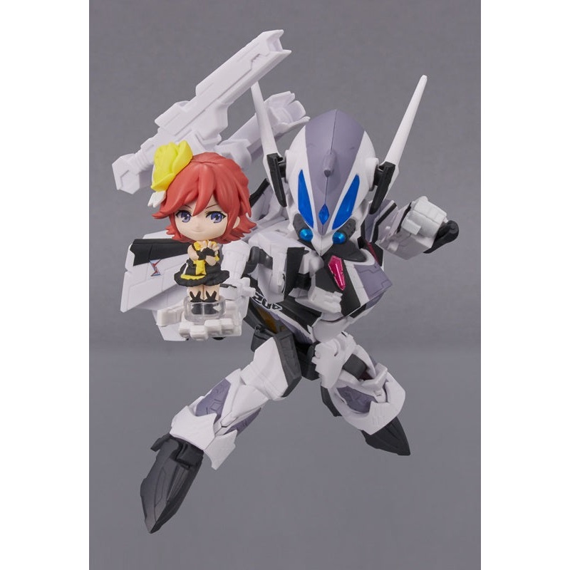 Macross Delta Bandai TINY SESSION VF-31F Siegfried (Messer Ihlefeld Fighter) with Kaname Buccaneer(JP)