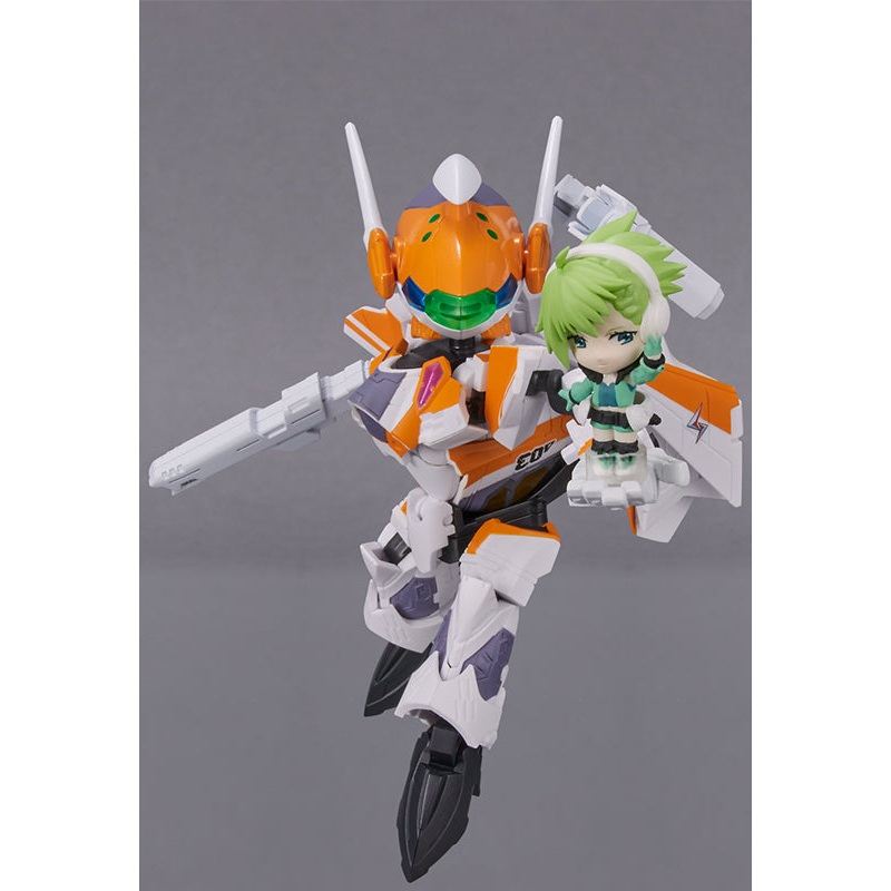 Macross Delta Bandai TINY SESSION VF-31E Siegfried (Chuck Mustang Custom) with Reina Prowler(JP)