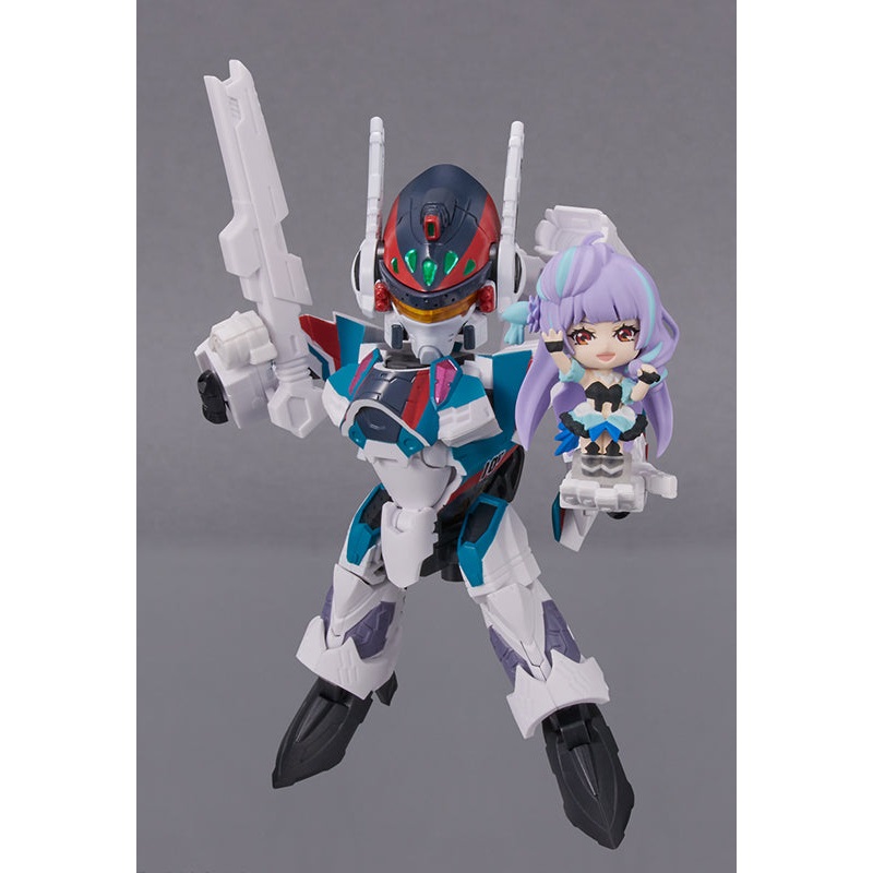 Macross Delta Bandai TINY SESSION VF-31S Siegfried (Arad Molders Custom) with Mikumo Guynemer(JP)