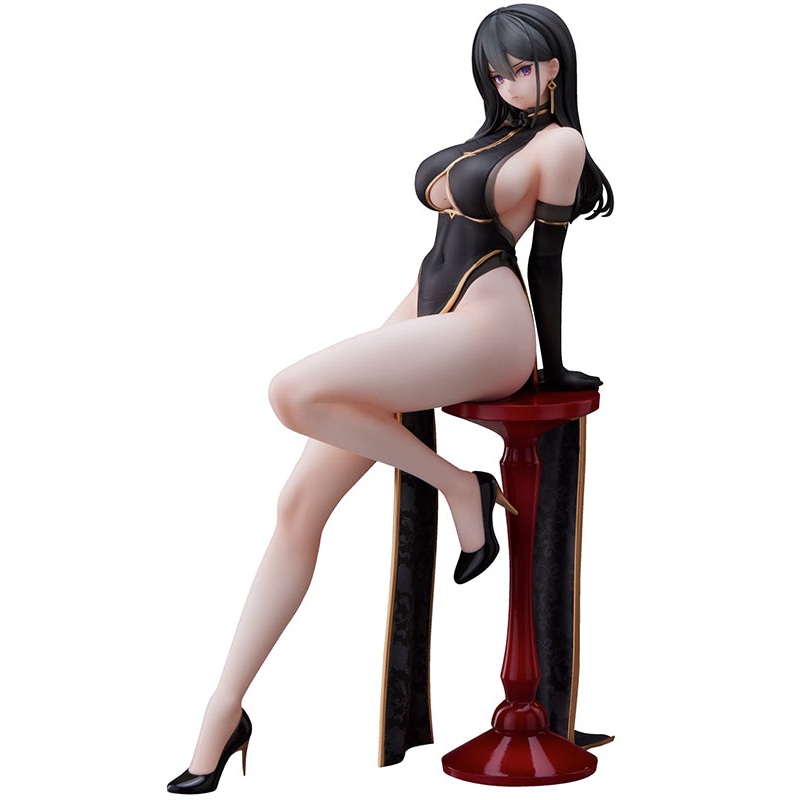Hyabusa Illustration Union Creative Black China Dress-chan