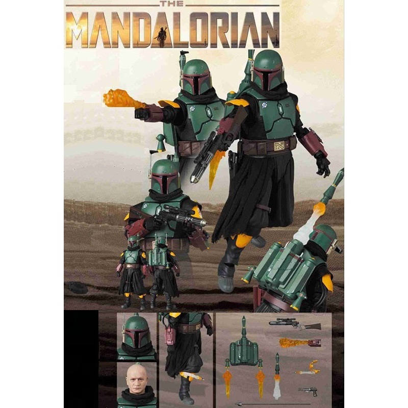 Star Wars: The Mandalorian Medicom Toy MAFEX Boba Fett (Recovered Armor)(JP)