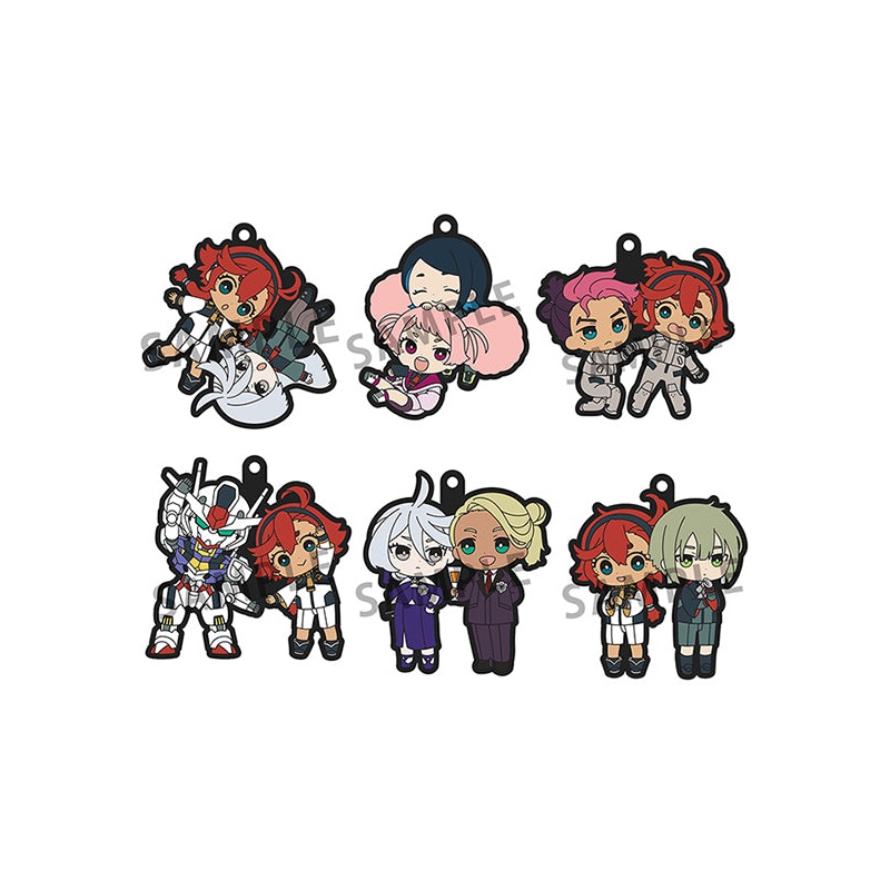 Gundam Mobile Suit The Witch from Mercury MEGAHOUSE Rubber Mascot Buddycolle (Box of 6pcs)