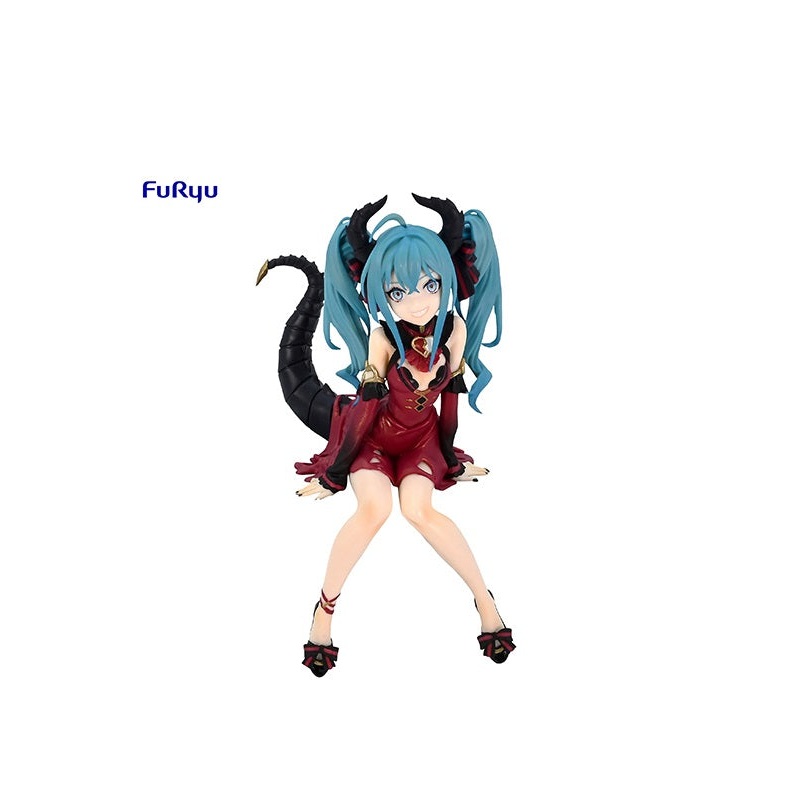 Hatsune Miku FuRyu Noodle Stopper Figure- Hatsune MikuVillainRed Color ver.