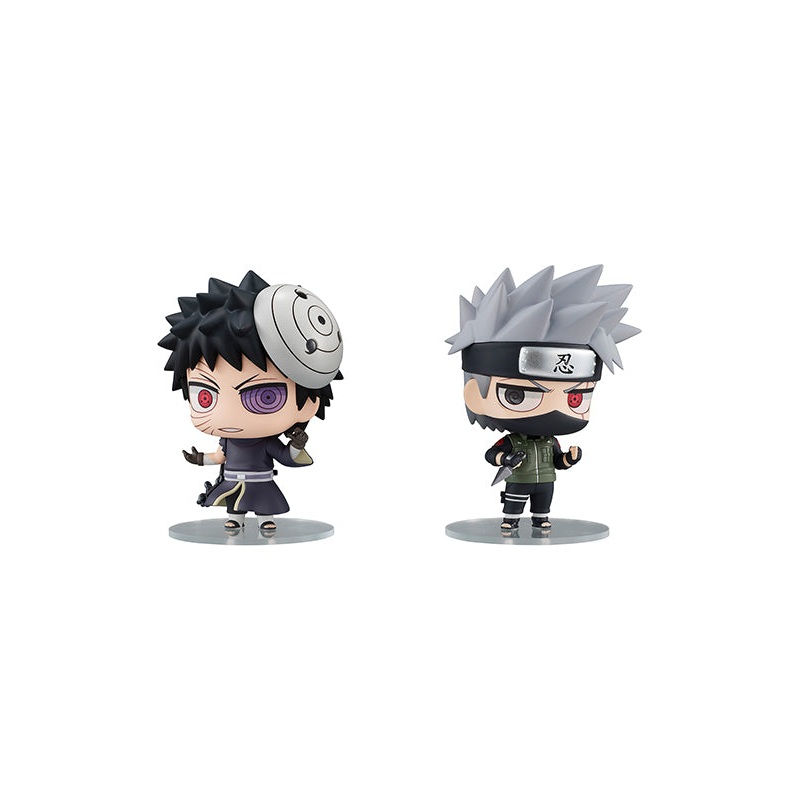 007 Naruto MEGAHOUSE CHIMIMEGA BUDDY SERIES HATAKE KAKASHI & UCHIHA OBITO Set