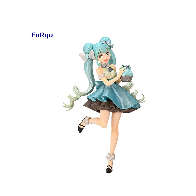 Hatsune Miku FuRyu SweetSweets Series Figure Hatsune Miku Chocolate Mint Pearl Color